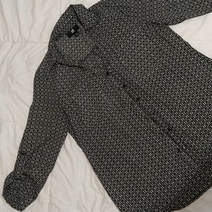 iZ Byer Black Dress shirt Small